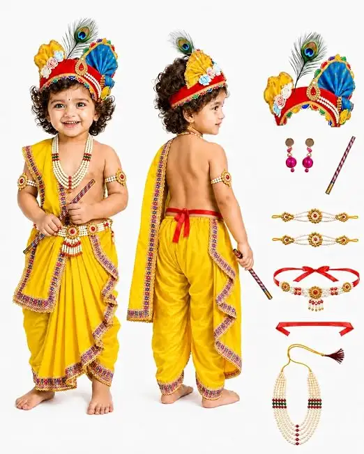 Image for SarvdaKrishna%26amp%3BRadhaDressforKids