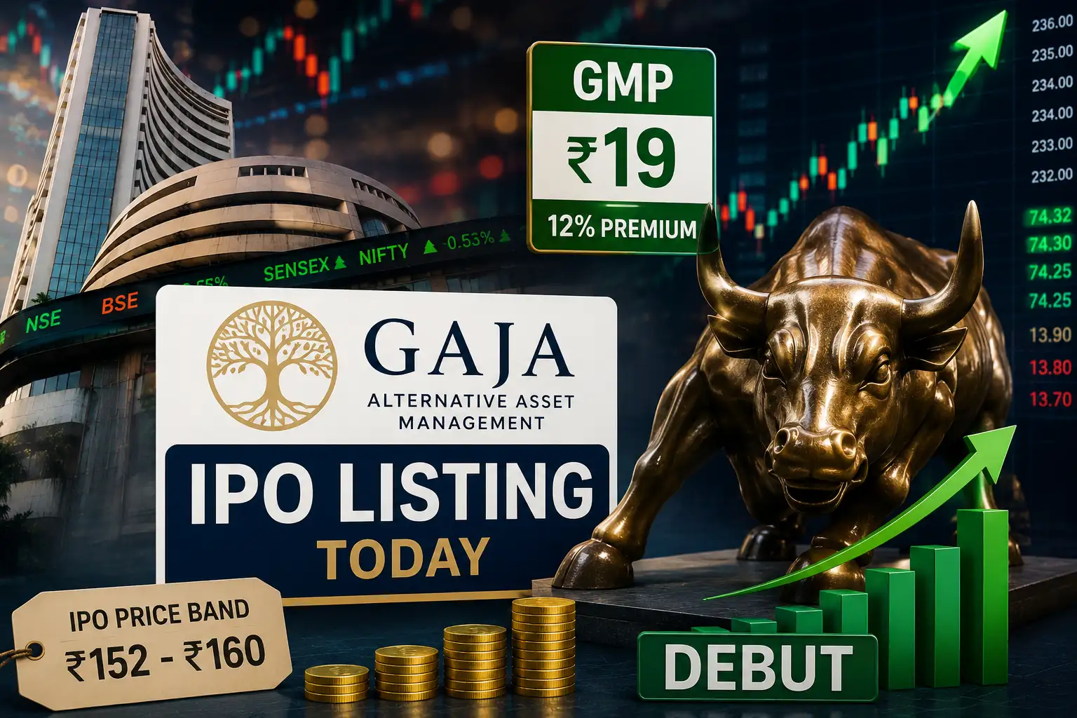 Gaja Alternative Asset shares to list today. Check GMP ahead of debut