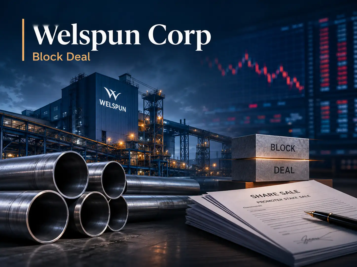 Welspun Corp shares drop 6% after CEO, promoter group likely sell stake worth Rs 1,433 crore via block deal