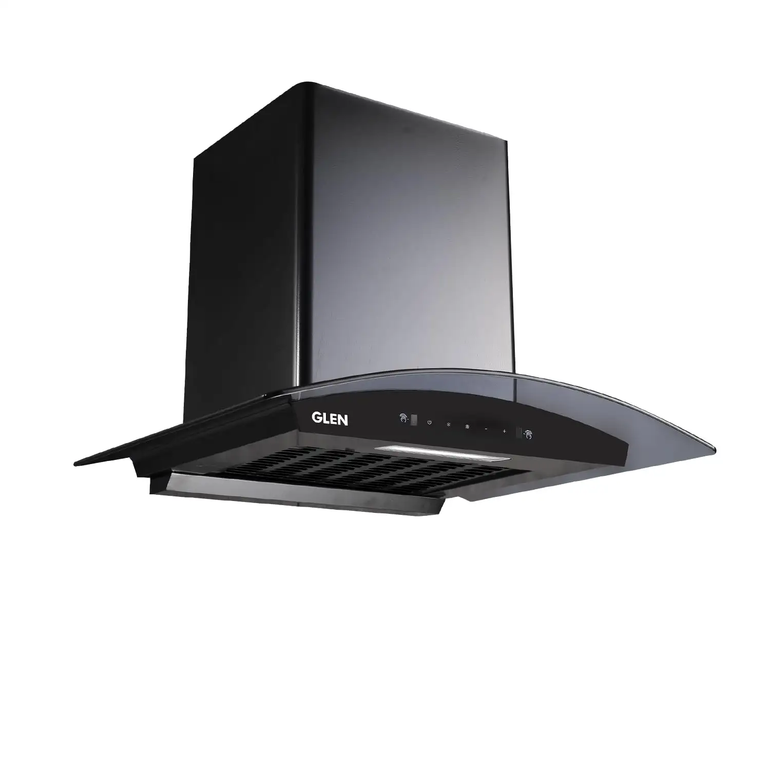 Image for GlenHoodSenzaBlackKitchenChimney60cm