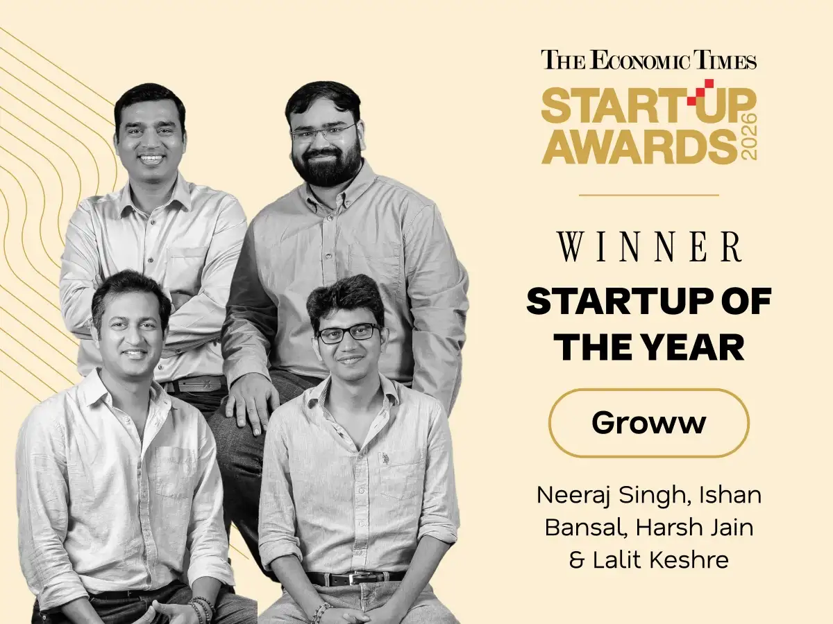 Groww wins ET Startup Awards 2026 Startup of the Year