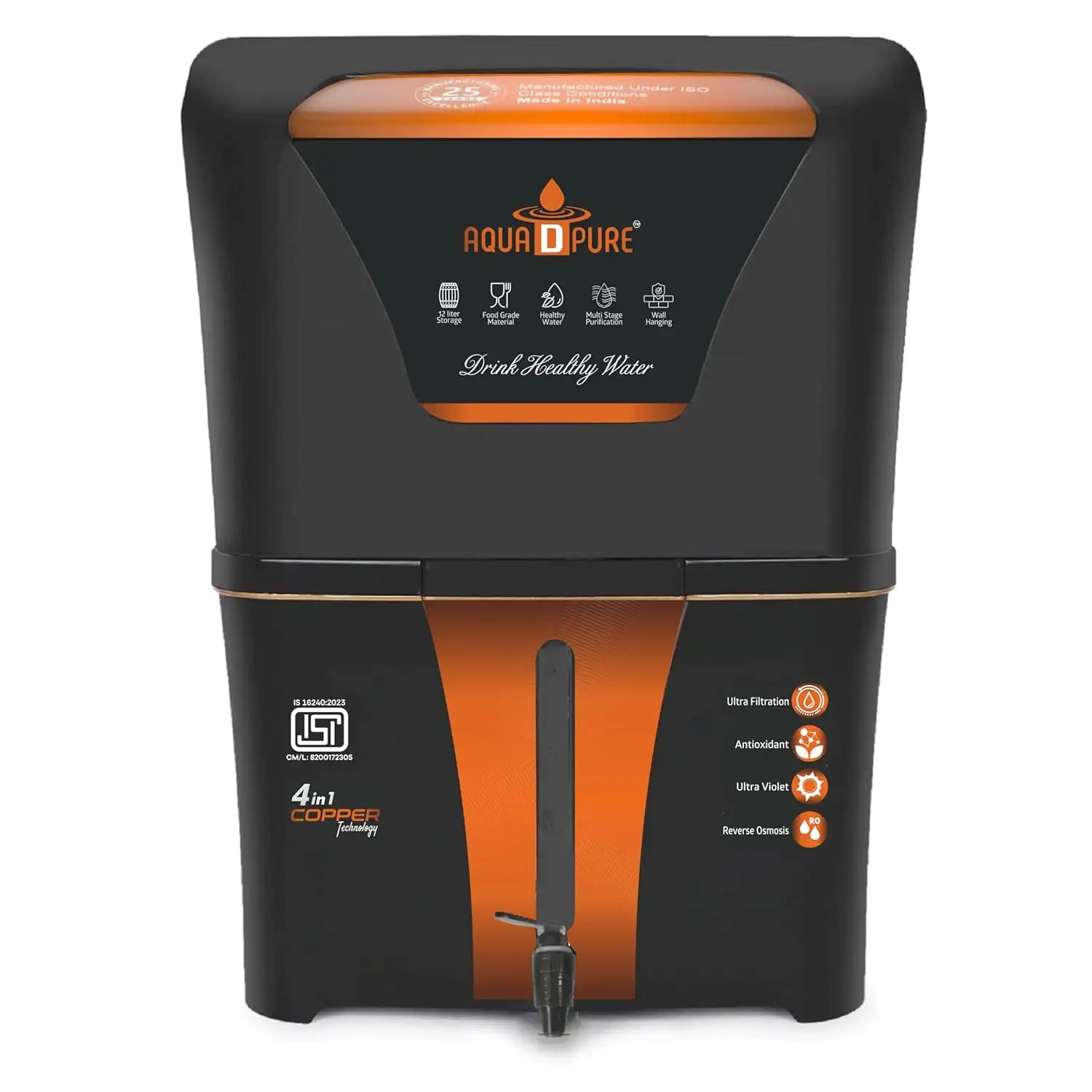 Image for AQUADPURE4in1CopperROWaterPurifier