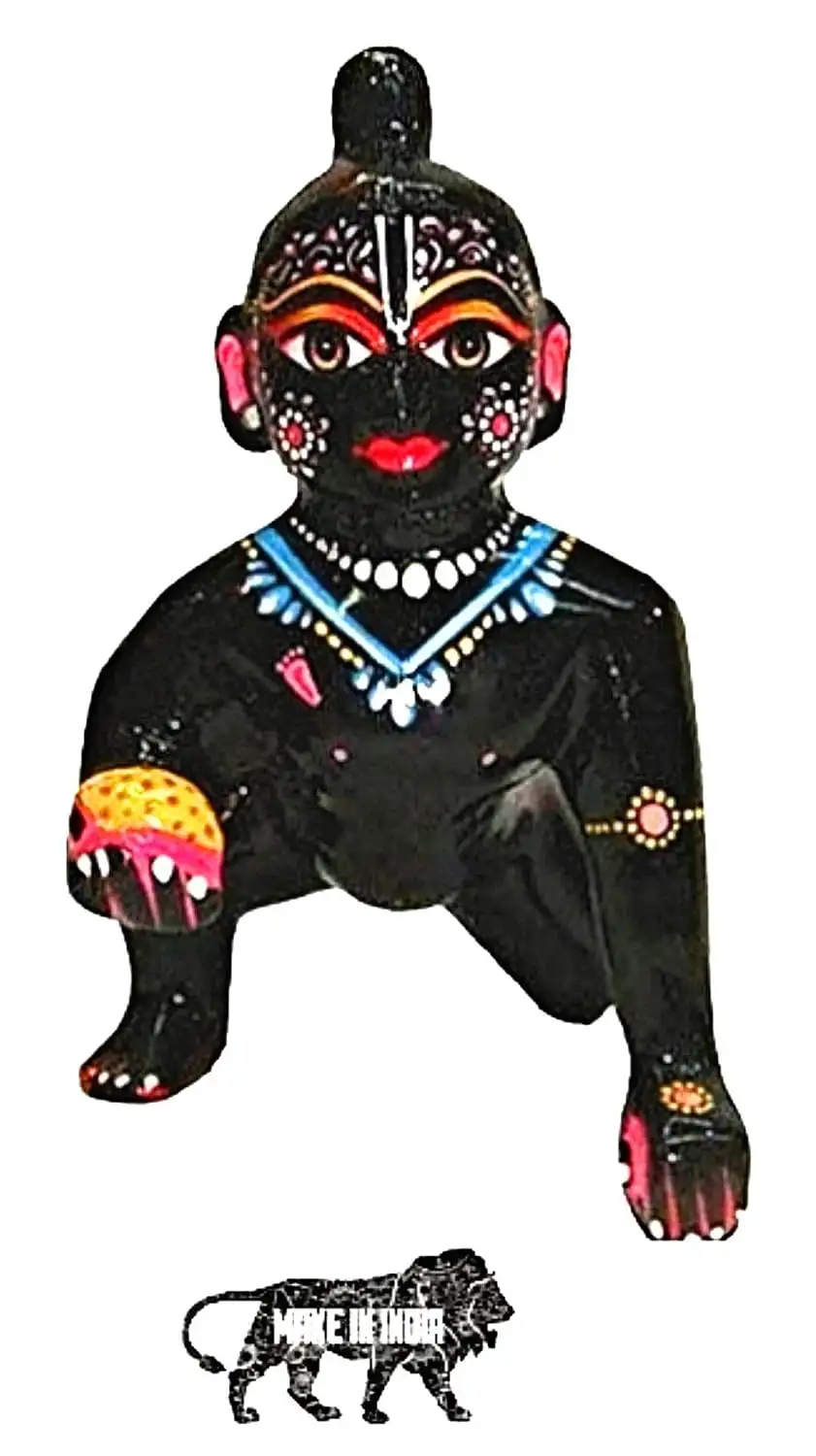 Image for VrindavanshopiBrassActionAshtaDhatuLadduGopal