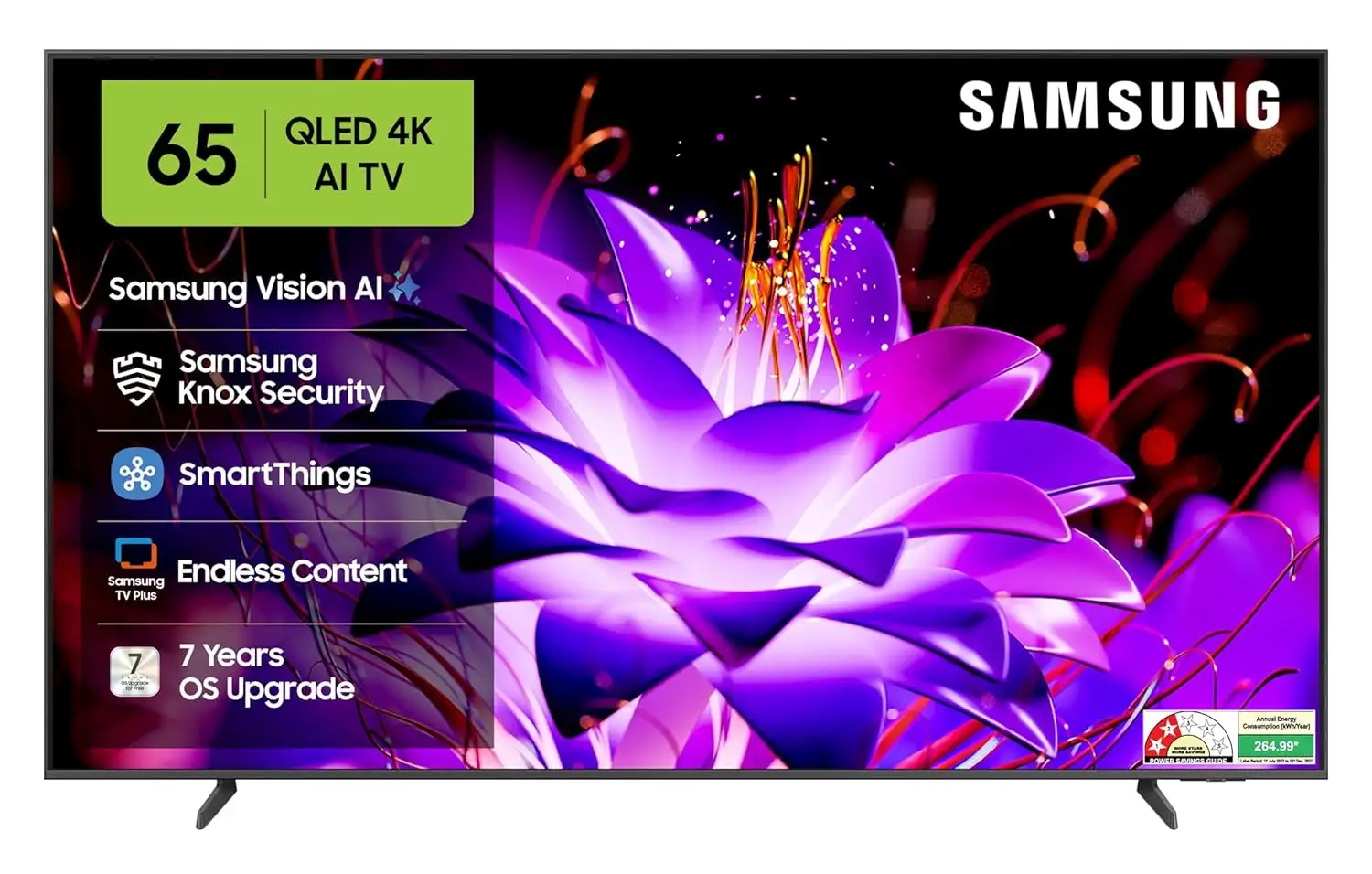 Image for Samsung163cm(65inches)VisionAI4KUltraHDSmartQLEDTV