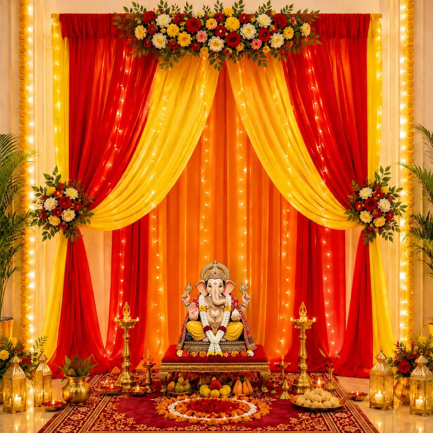 Image for PartyPropzGanpatiDecorationSetup
