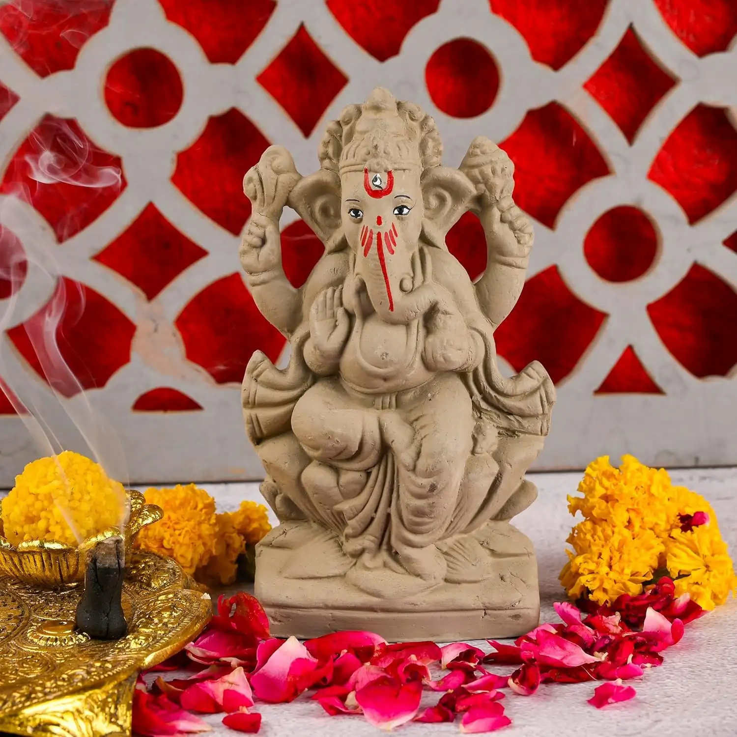 Image for SAUDEEPINDIAMittiGaneshIdol