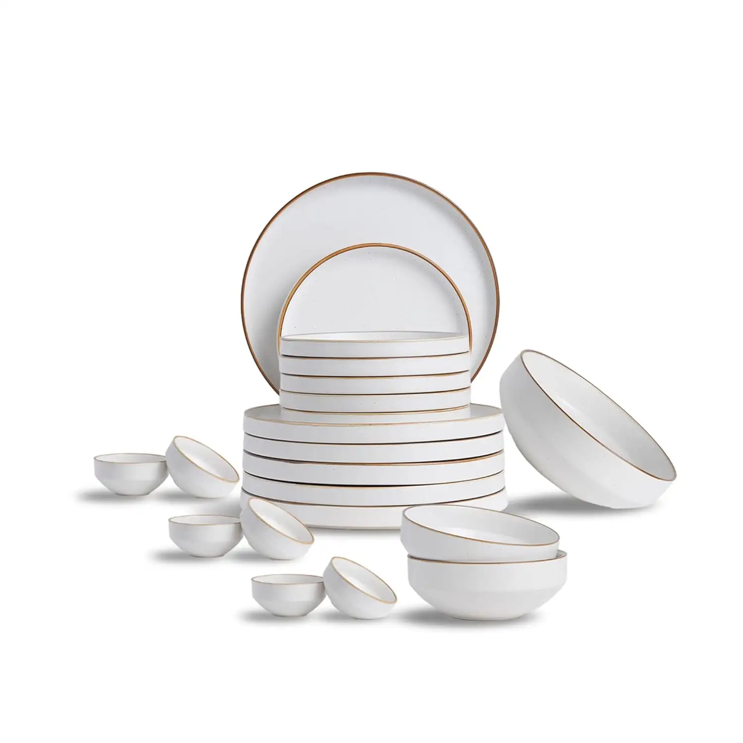 Image for ShayModernCeramicDinnerSet%2C21Pcs%2CWhite