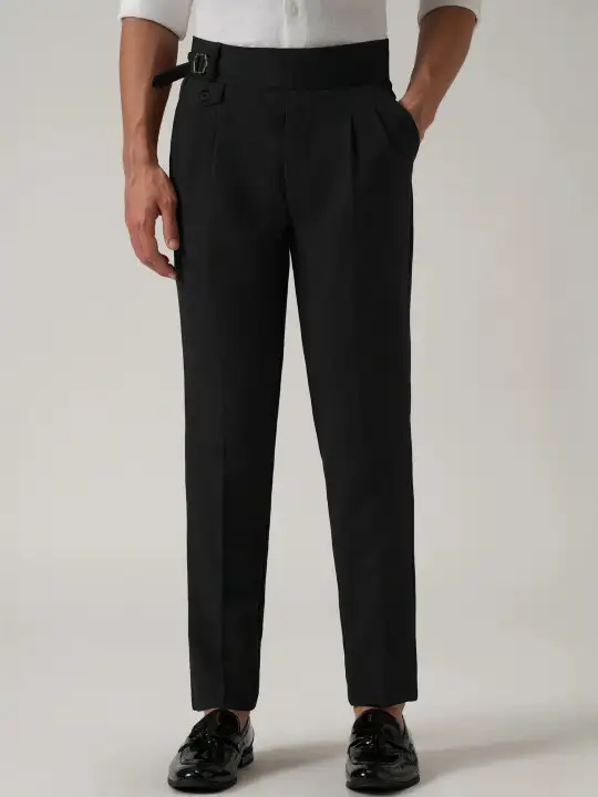 Image for MANCREW-MenTailoredWrinkleFreePleatedGurkhaPant