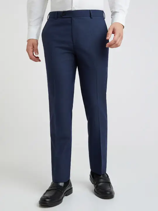 Image for Raymond-MenDarkBlueSlimFitFormalTrousers