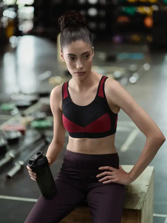 Image for VanHeusen-WomenCottonLightPaddedRacerbackSportsBra