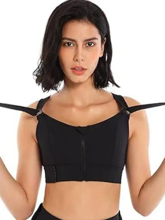 Image for BRACHY-HighImpactFrontZipFullCoverageBeltSportsBra