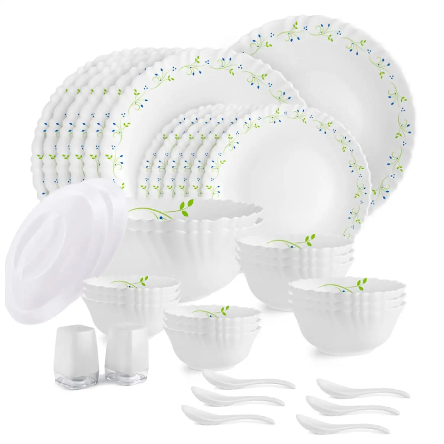 Image for CELLOTropicalLagoonDazzleSeriesOpalwareDinnerSet