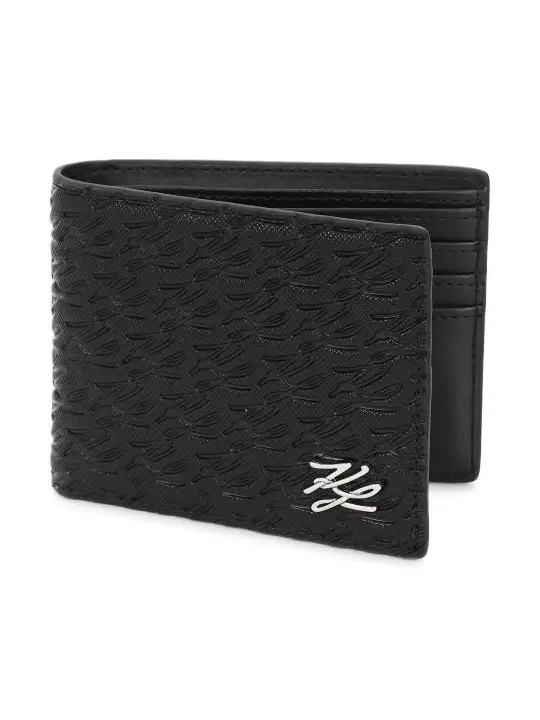 Image for KarlLagerfeld-MenPrintedLeatherTwoFoldWallet