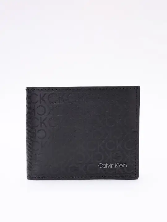 Image for CalvinKlein-MenPrintedLeatherTwoFoldWallet