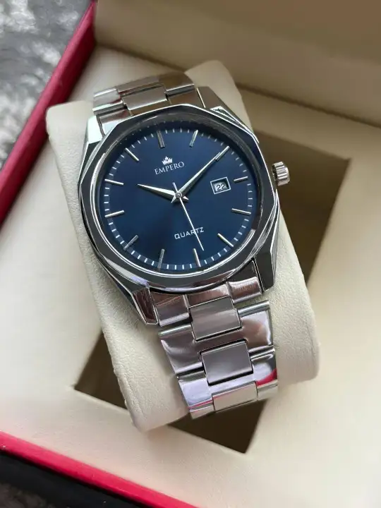 Image for EMPERO-MenDial%26amp%3BStainlessSteelAnalogueMultiFunctionWatch
