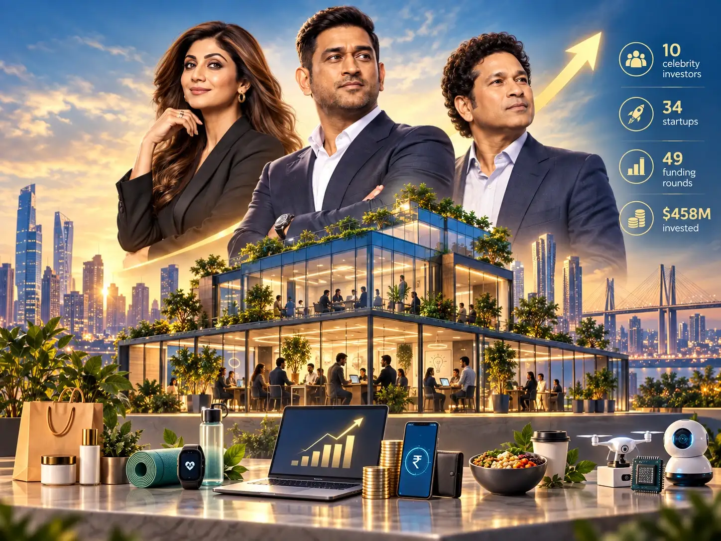 From Mamaearth to Phool: Shilpa Shetty, MS Dhoni, Sachin Tendulkar, Alia Bhatt among celebrity investors to back startups