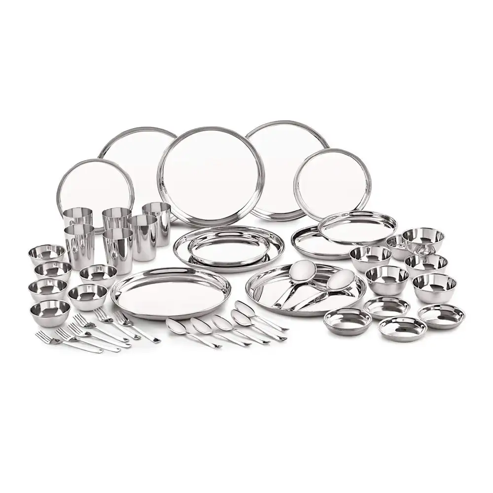 Image for NeelamStainlessSteel24GaugeClassicDinnerSet