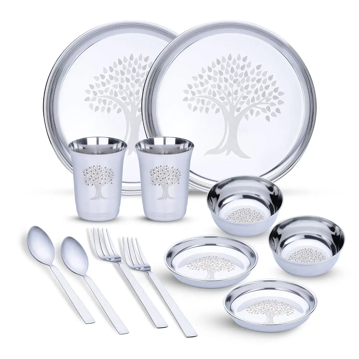 Image for LimetroSteelStainlessSteelDinnerSetfor2Persons