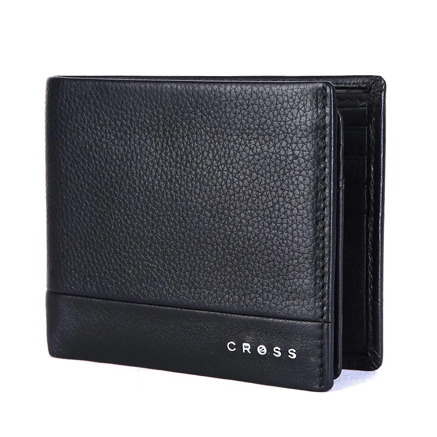 Image for CrossBlackMen'sWalletStylishGenuineLeatherWalletsforMenLatestGentsPursewithCardHolderCompartment