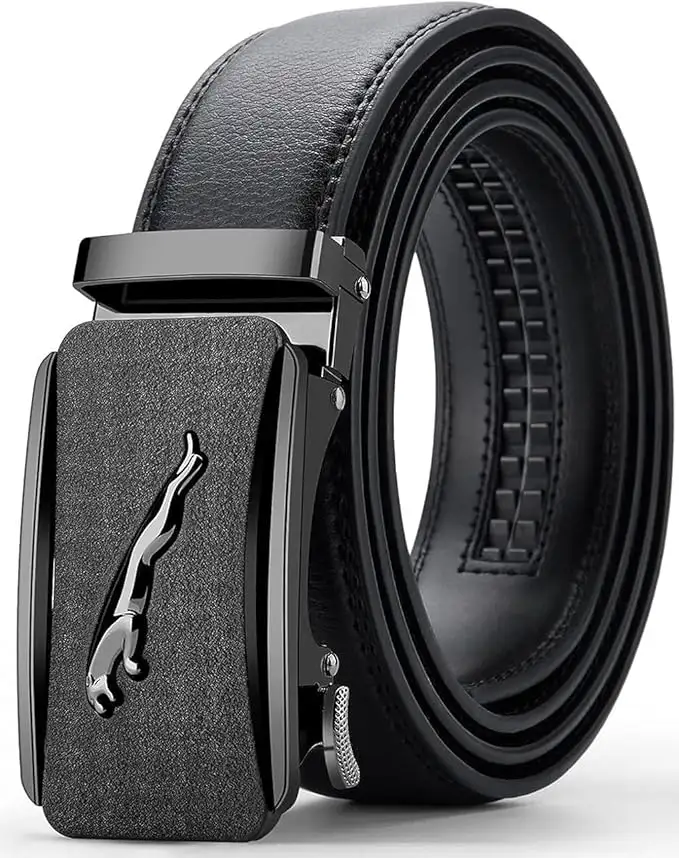 Image for ContactsGenuineLeatherBeltforMenwithEasierAdjustableAutolockBuckle