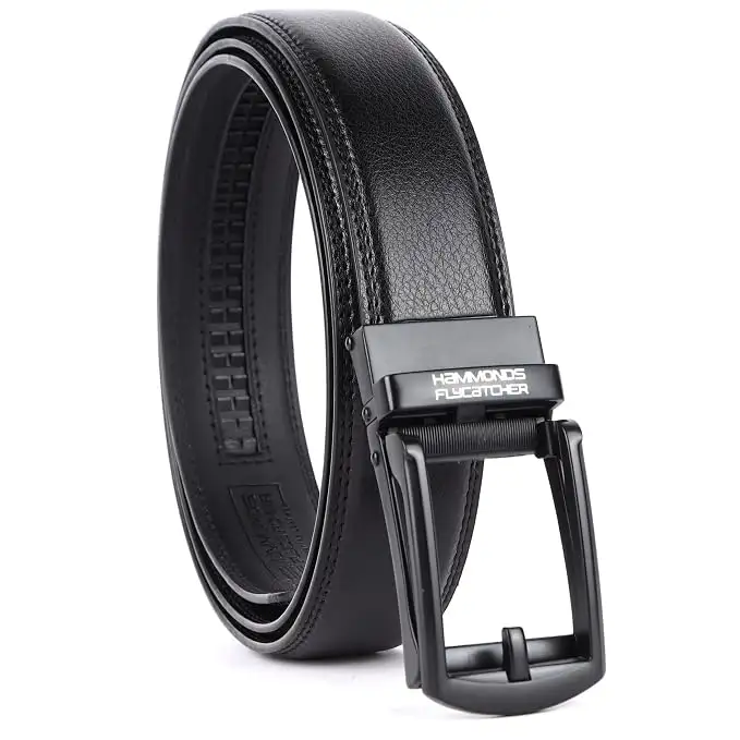 Image for HAMMONDSFLYCATCHERGenuineLeatherBeltforMen%2CPremiumLeatherBeltwithAutoLockmechanism%2CMensBeltLeatherBrandedwithSlideLockforEverydayWear