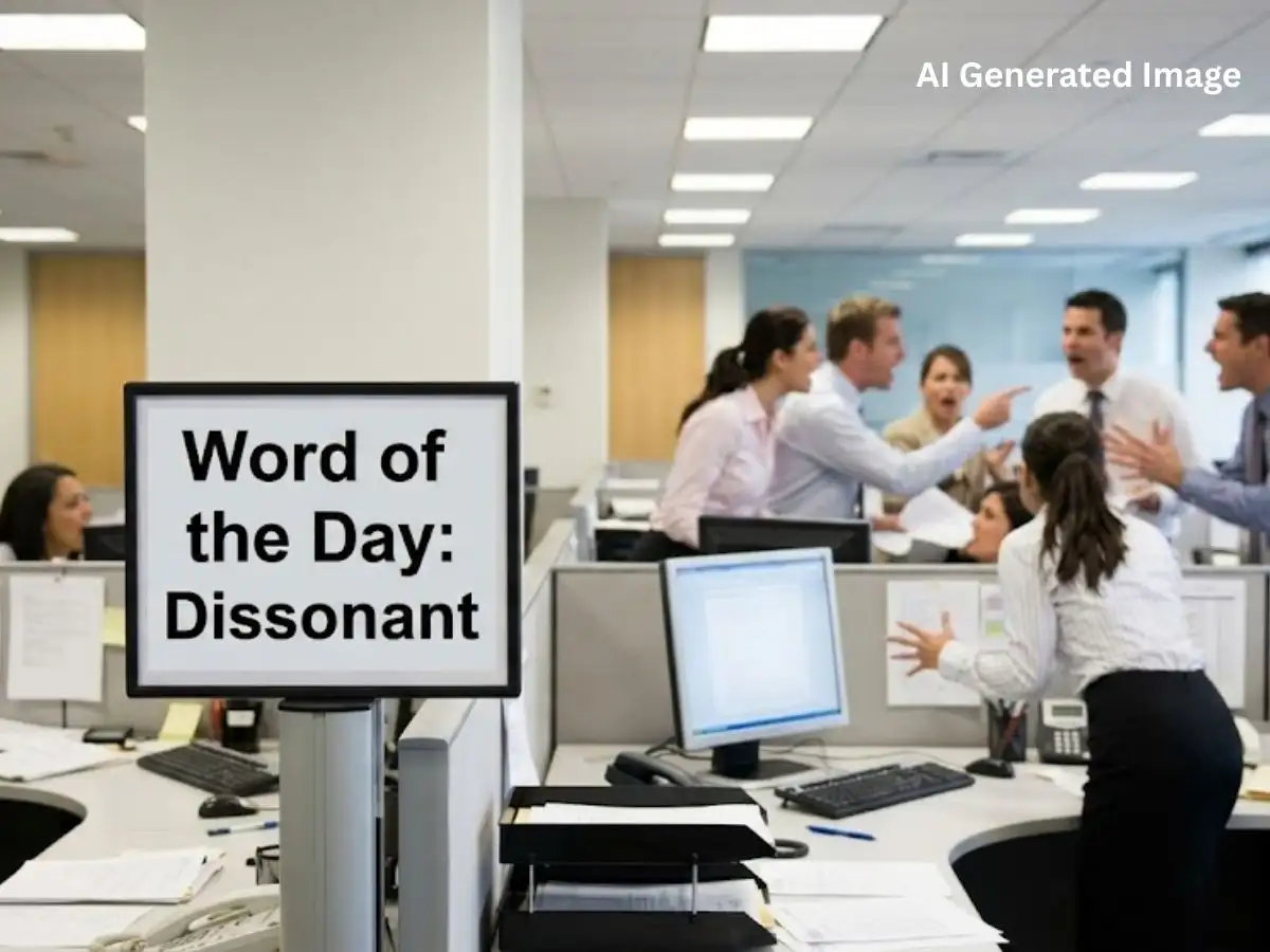 Dissonant: Today's word of the day meaning, how to use it in a sentence, origin and related terms 