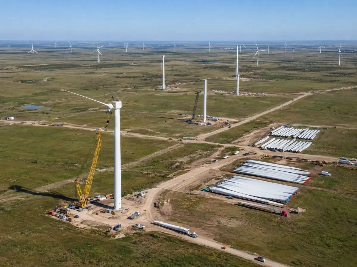 At Texas’ Panther Creek III, blades from 133 turbines were repurposed in cement kilns as the wind farm’s capacity rose from 199.5 MW to 215 MW 