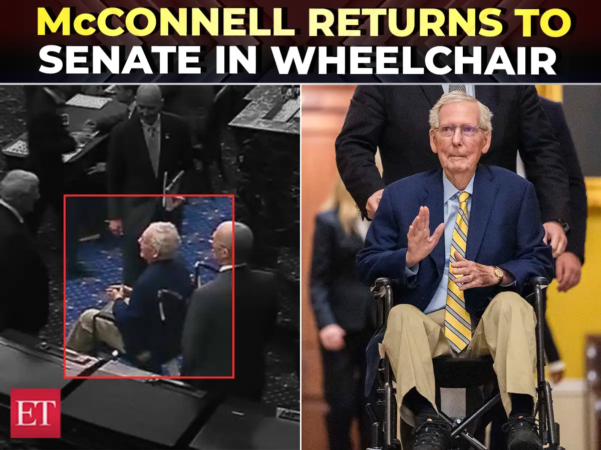‘Time to get back to work’: ‘Frail-looking’ Sen. Mitch McConnell returns to Senate after 3 months 