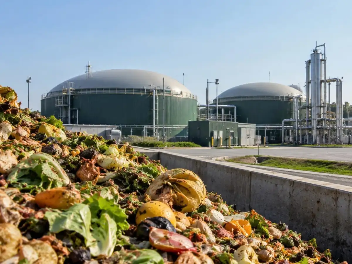 An Ohio plant takes 190,000 tons of unwanted food a year instead of sending it to landfill; what comes out is pipeline-ready renewable natural gas 
