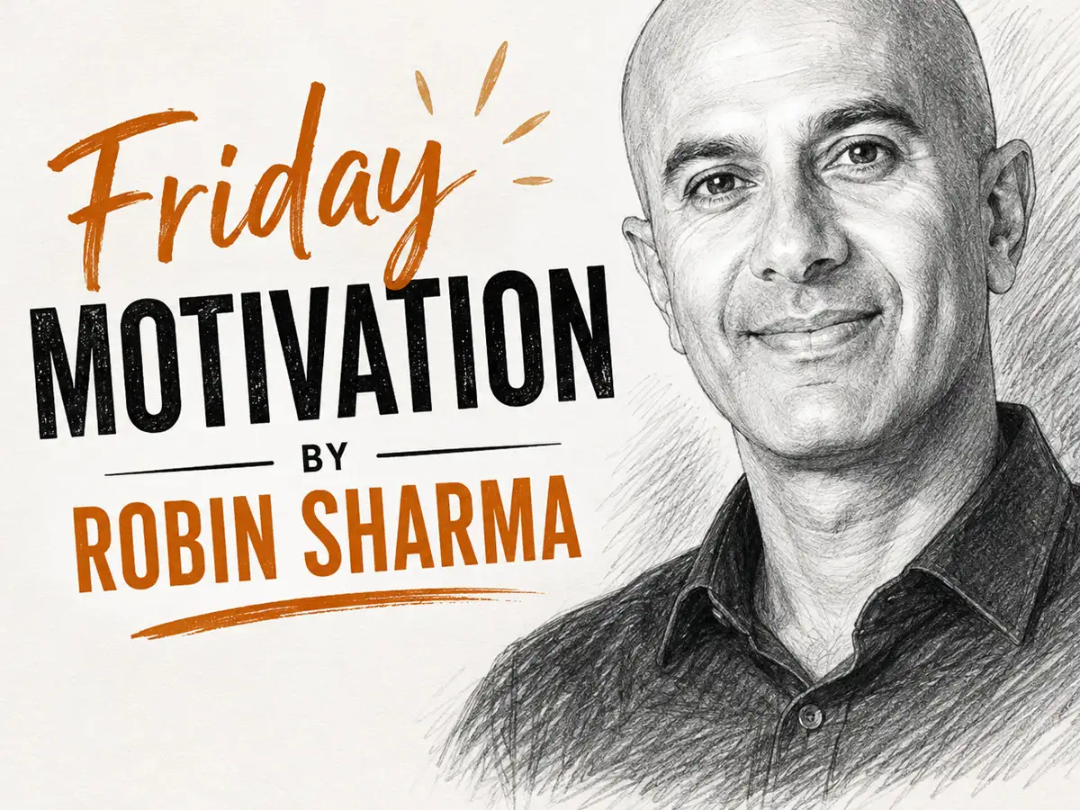 Powerful Friday Motivation by Robin Sharma: 'Worry drains the mind of its power and, sooner or later, it injures the...' - How worry can quietly steal your peace 
