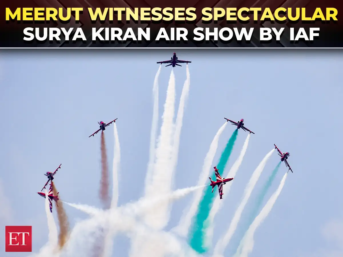 Surya Kiran Air Show captivates Meerut with aerial manoeuvres, sparks IAF aspirations among youth 