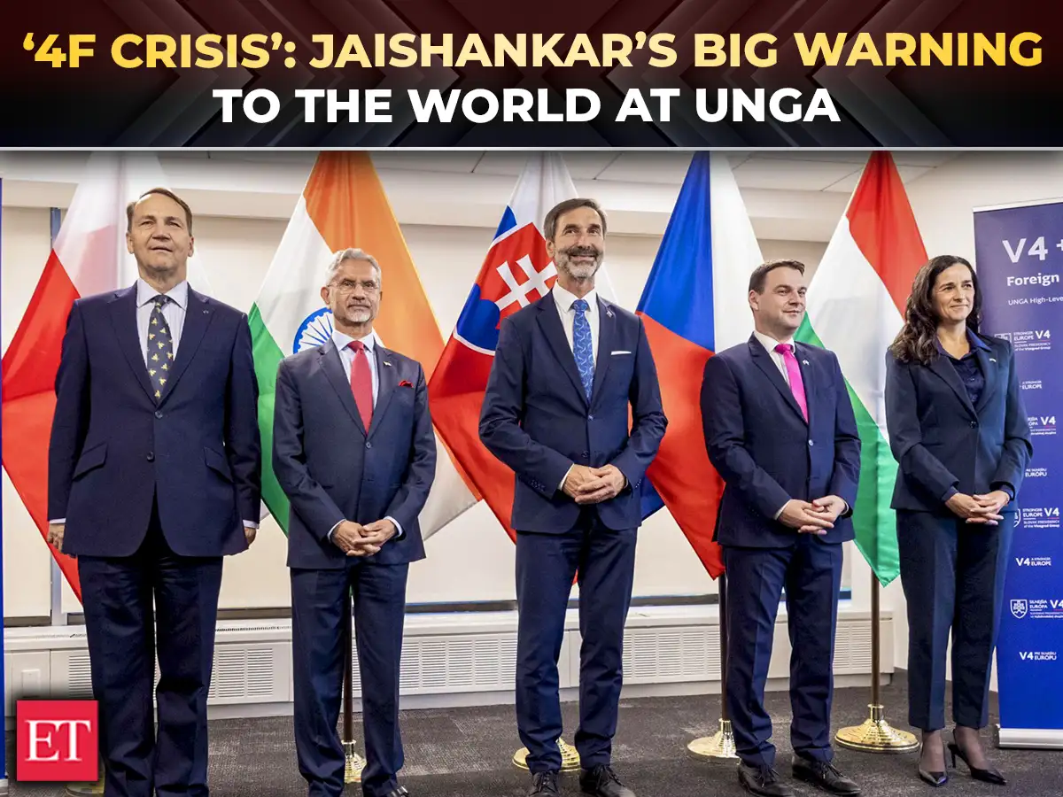 ‘Global order under stress’: Jaishankar flags ‘4F crisis’; pushes stronger multilateralism at UNGA 
