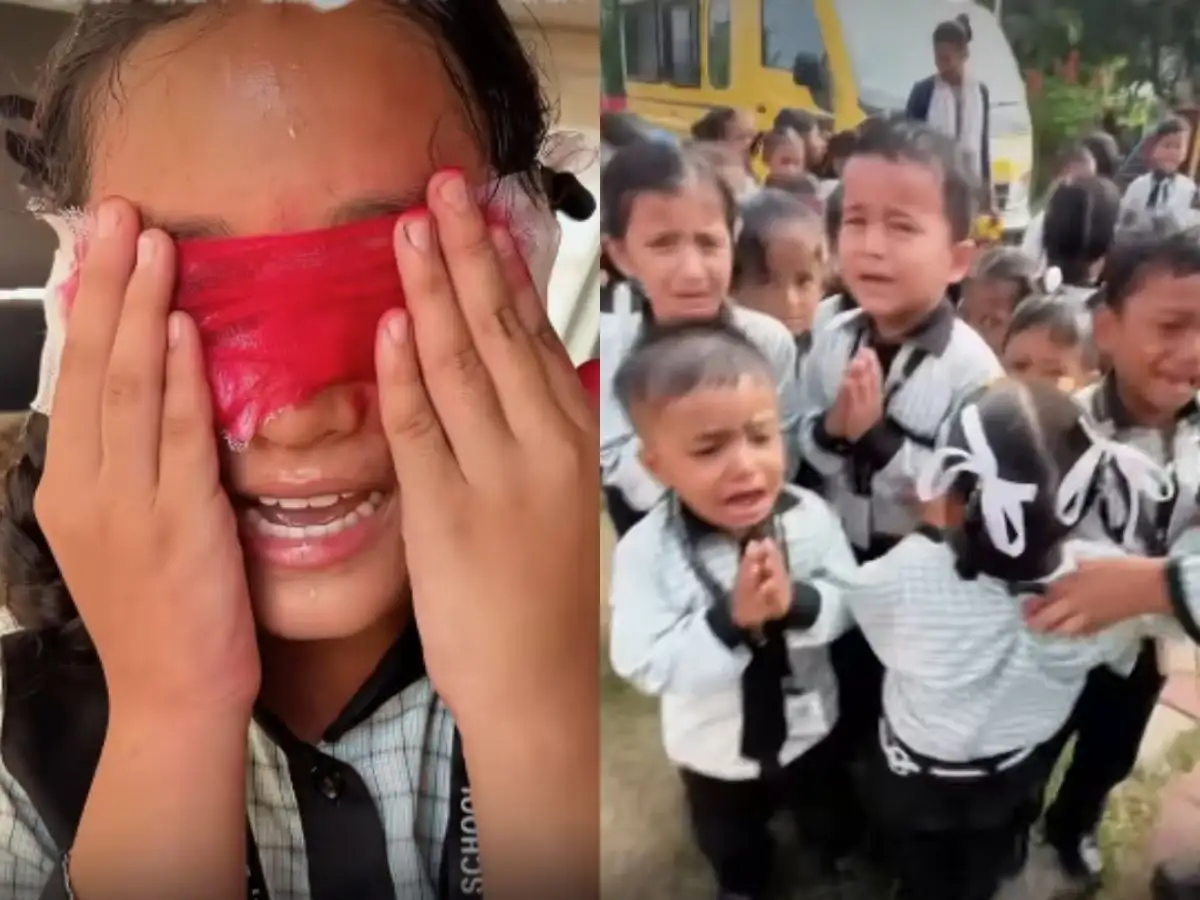 'Doctor ne aankhain nikal di': Uttarakhand montessary school's anti-mobile phone activity leaves kids crying and screaming in fear 