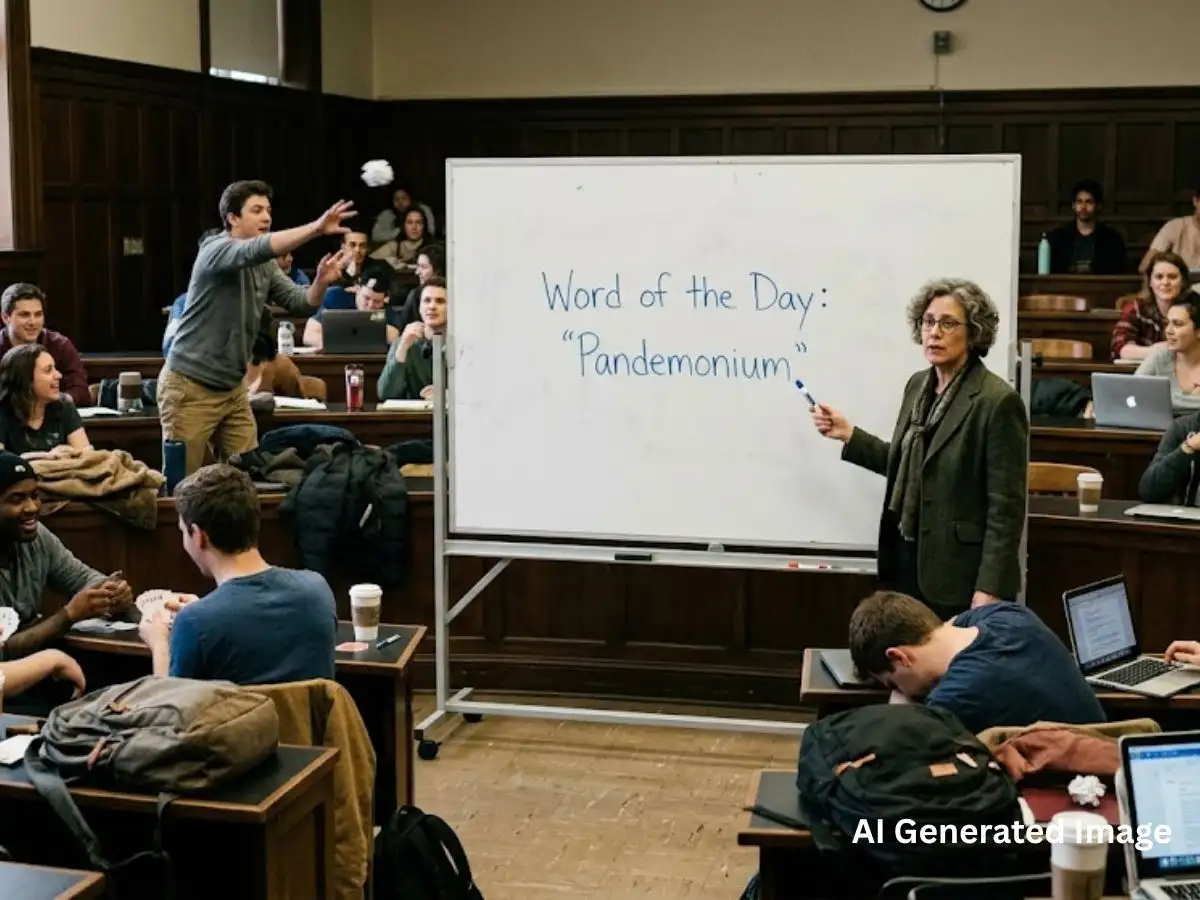 Word of the Day: ‘Pandemonium’ meaning, pronunciation, history and examples of its use 