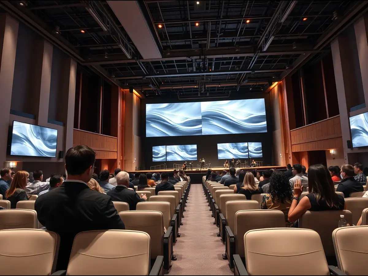 A Georgia church bought 40,000 square feet of vacant retail space and 11 acres; it incorporated shipping containers into a 2,100-seat auditorium and youth facilities 