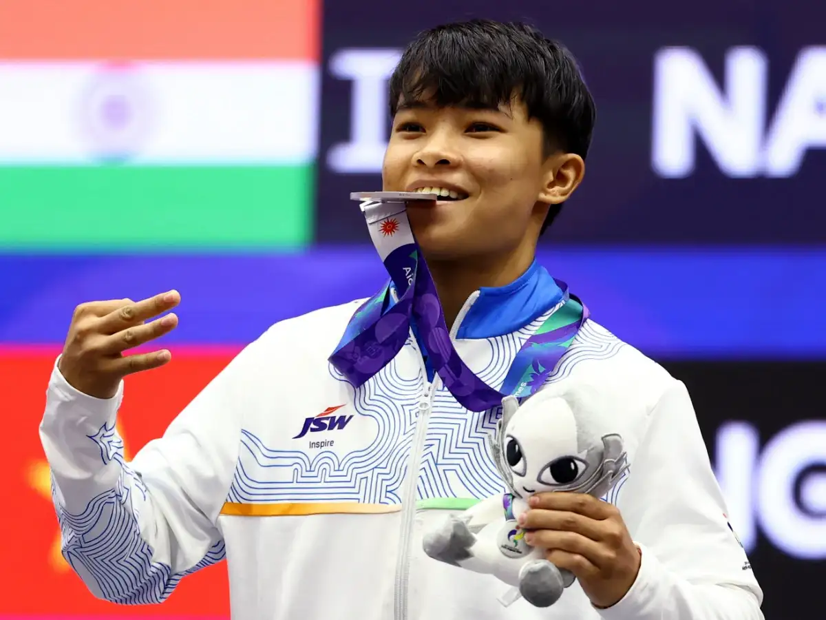 PM Modi congratulates Naorem Roshibina Devi for her third straight Asian Games medal 