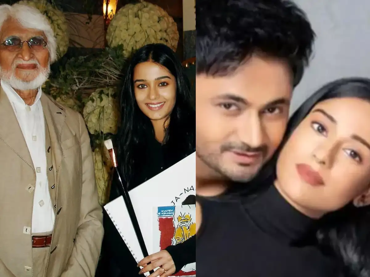 Amrita Rao and husband RJ Anmol’s Mumbai home features soft pink interiors, bold pink entrance door, mirror-panelled walls, Audrey Hepburn artwork and a priceless MF Husain painting inspired by Rao’s iconic film Vivah 