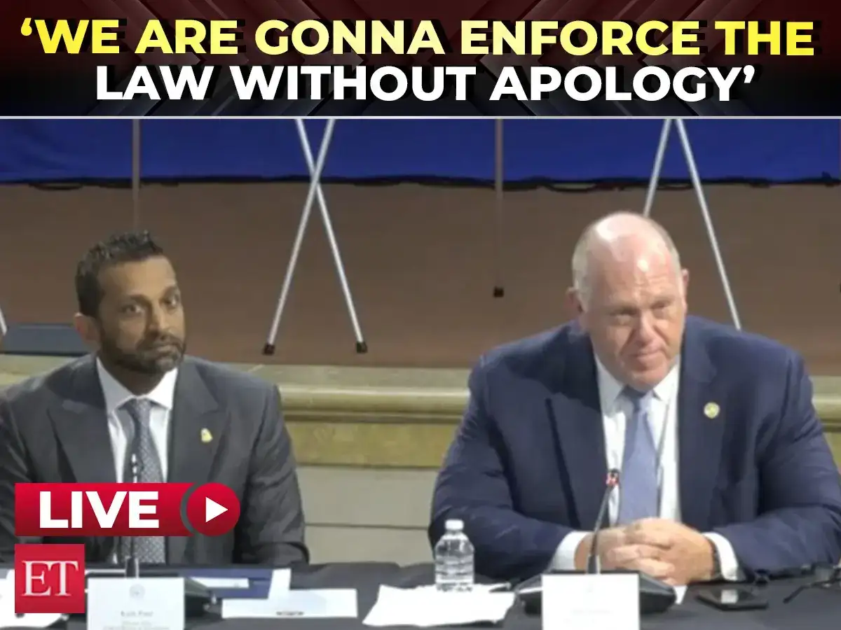 LIVE | 'Sanctuary cities are Sanctuaries for criminals': Homan, Kash Patel join DOJ crime summit 