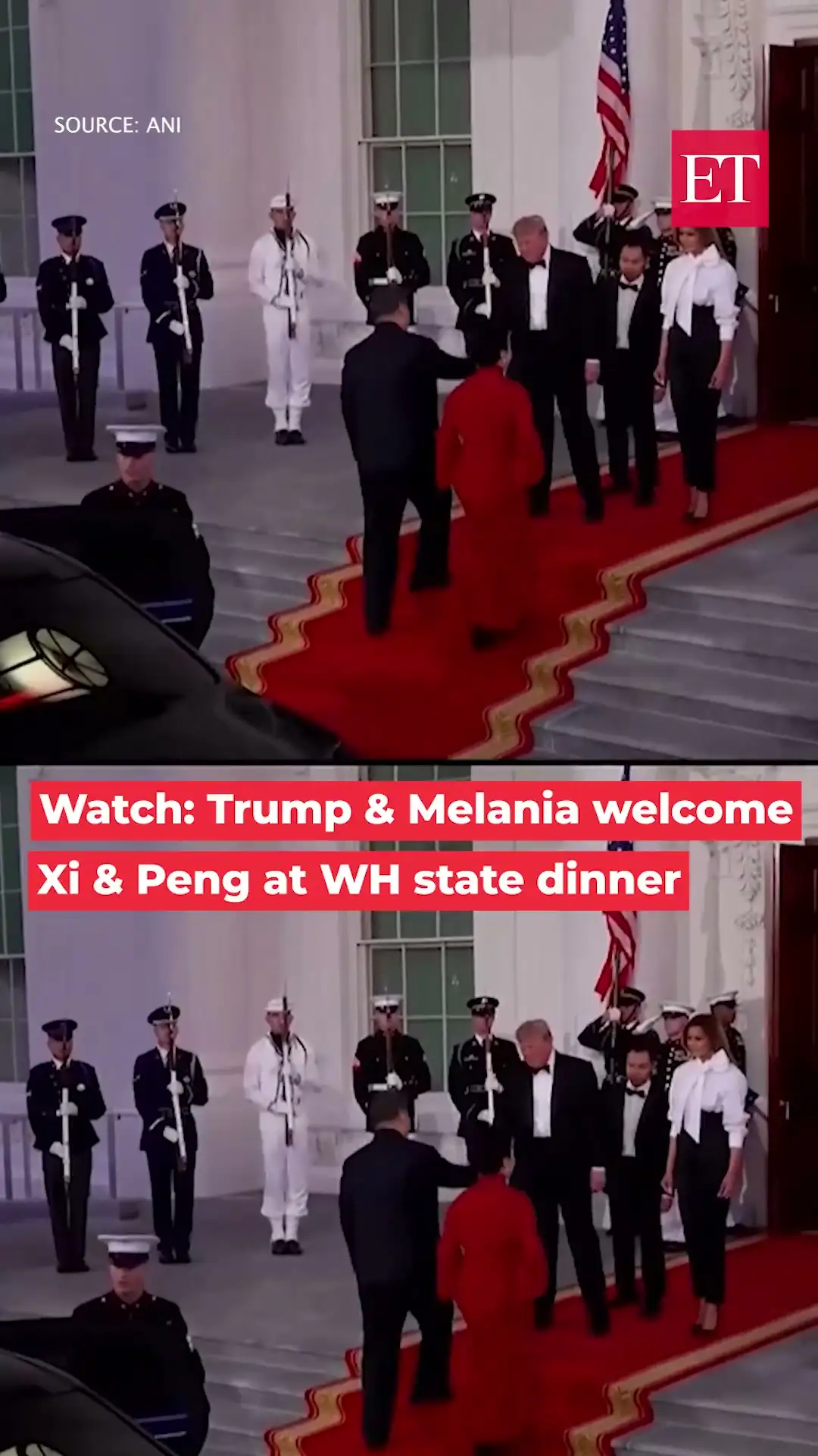 Trump &amp; Melania host Chinese premier Xi, first lady Madame Peng at lavish White House state dinner 