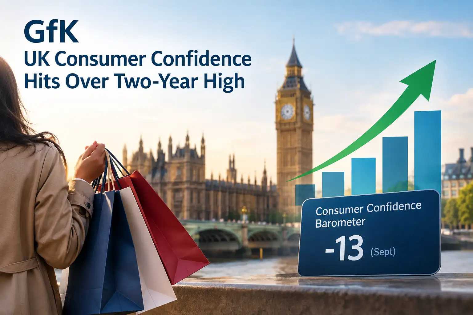 UK consumer confidence hits over two-year high in September as personal finances improve: GfK