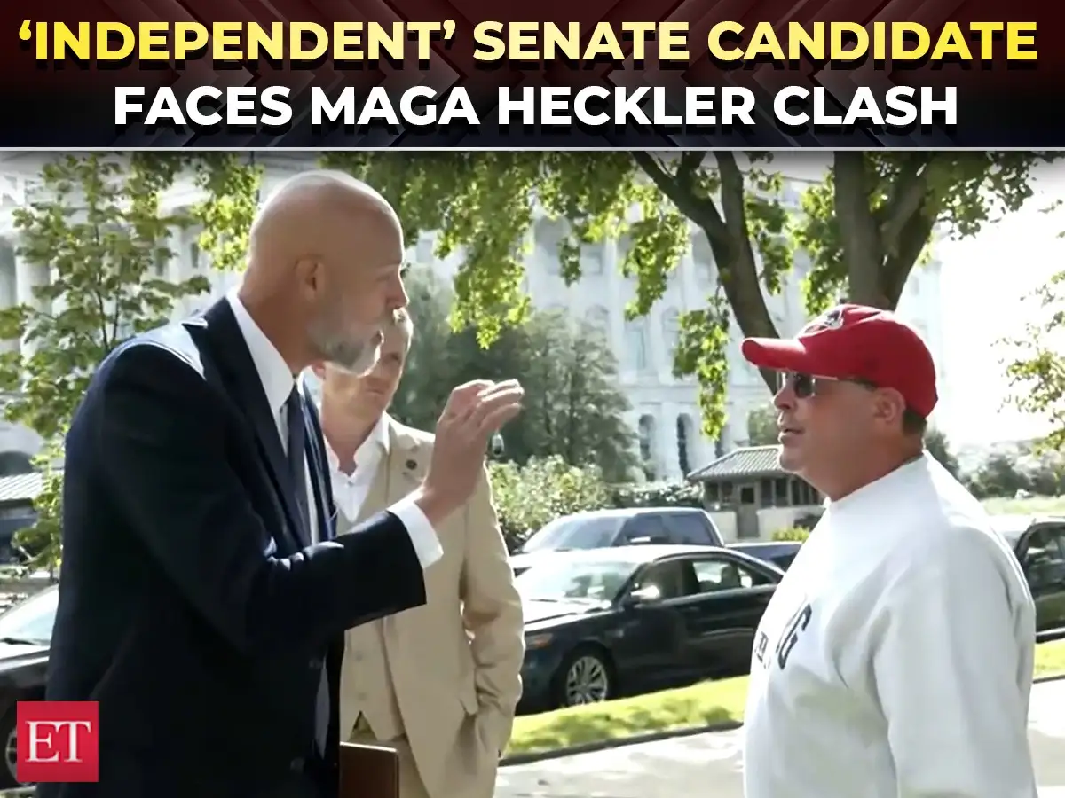 ‘You’re a Democrat, you called Nebraskans f*ckers’: MAGA heckler calls out Osborn at live presser 