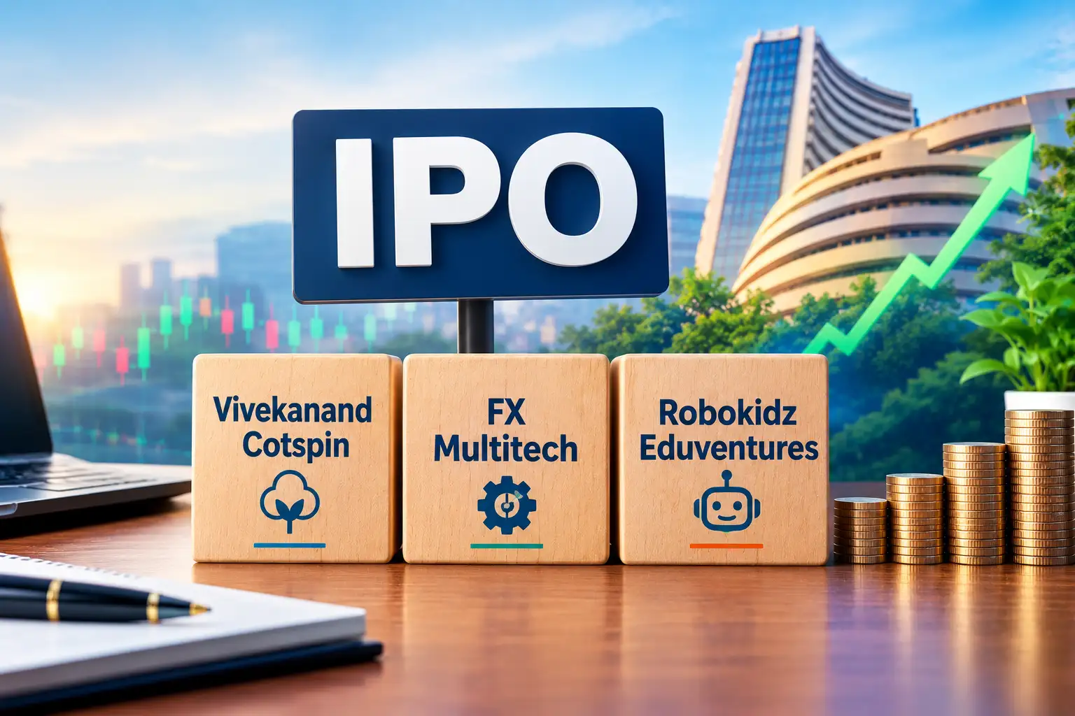 Three SME IPOs set to list today: Robokidz, FX Multitech, Vivekanand Cotspin in focus