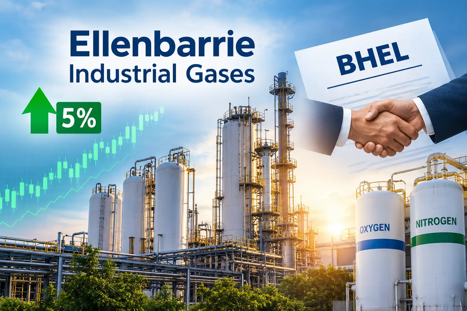 Ellenbarrie Industrial Gases shares rise 5% after securing Rs 481 crore order from BHEL