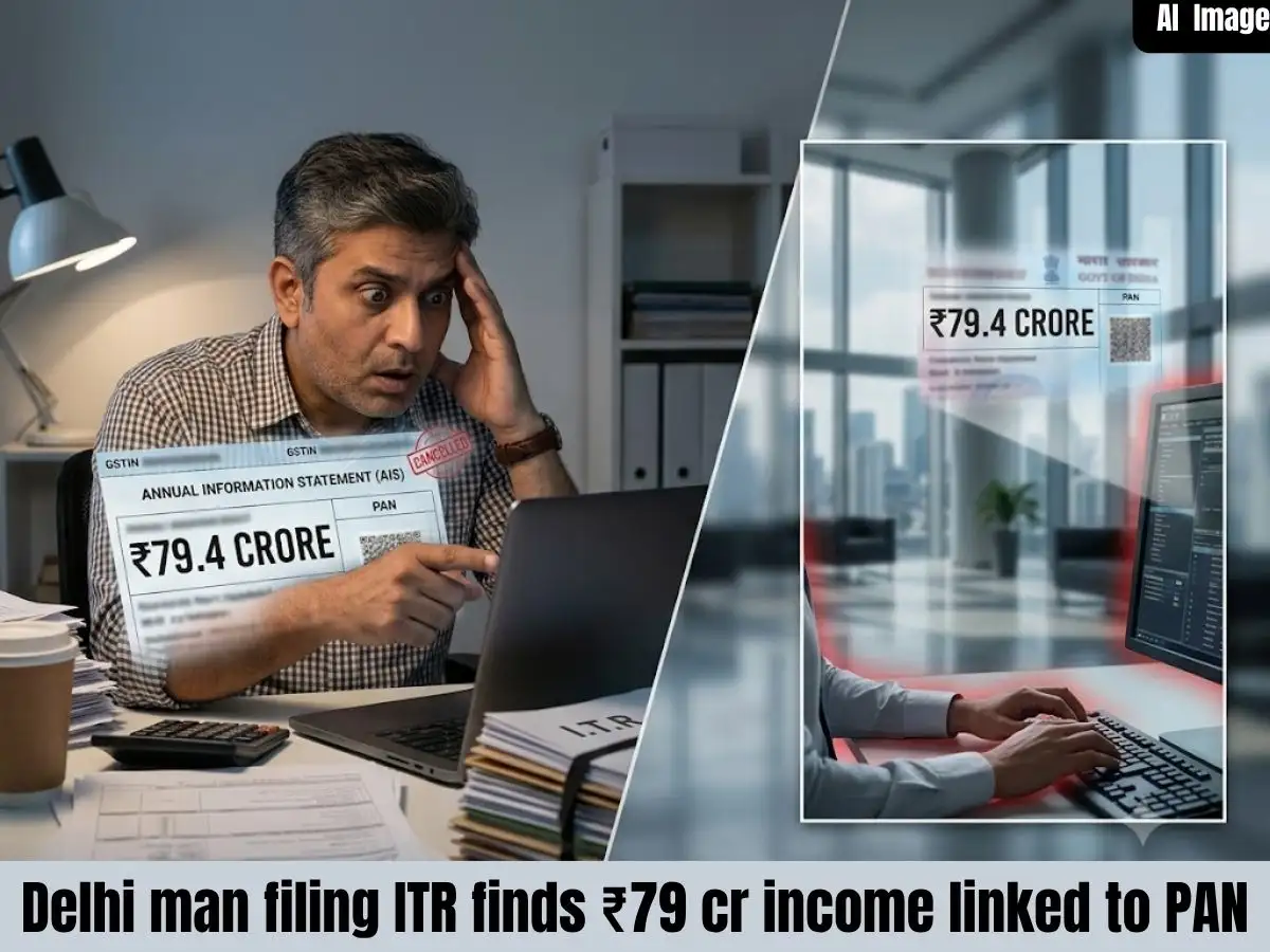 Delhi man filing ITR found ₹79 crore unidentified income linked to PAN: Tax details show a Mumbai firm was using his credentials. Know what you should do in this situation 
