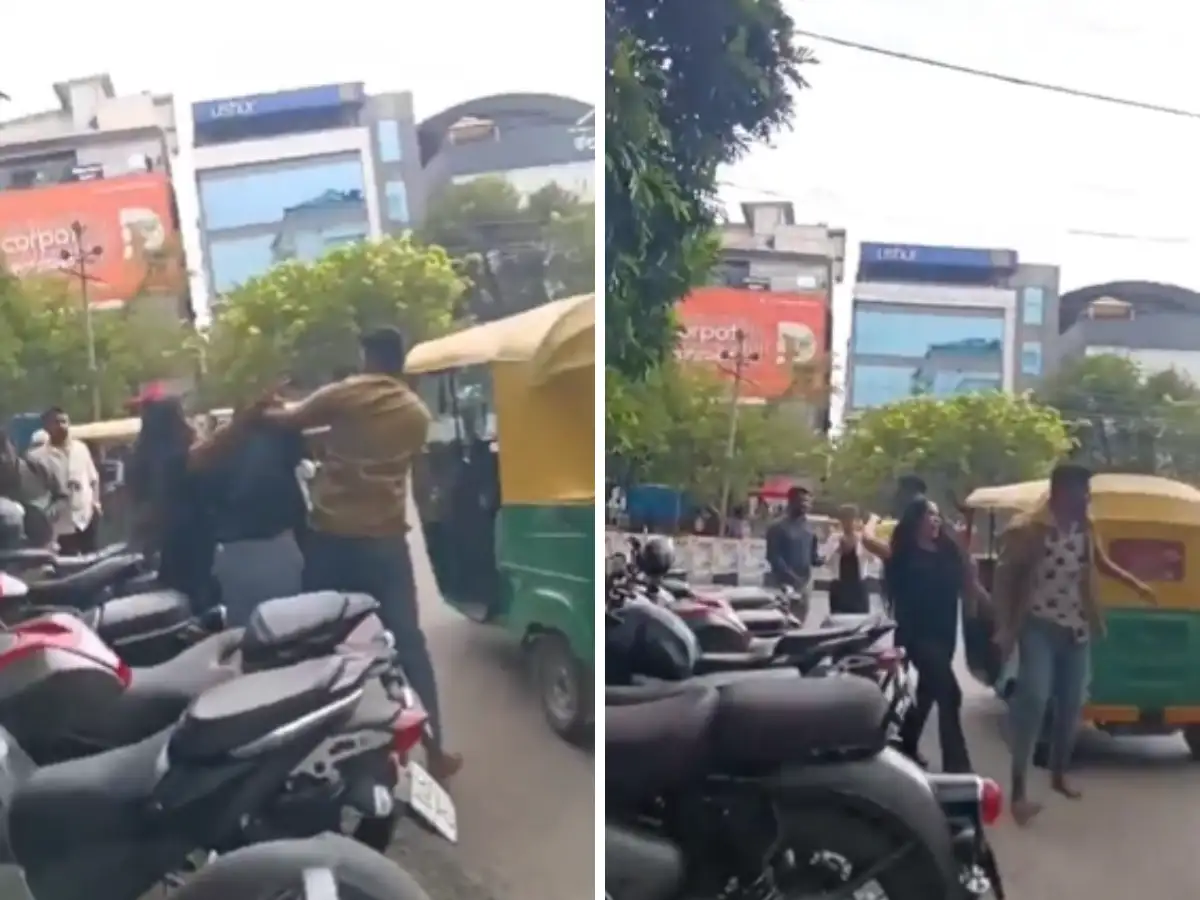 Bengaluru HSR Fight: Two girls and an auto driver get into physical fight over fare dispute, watch video 