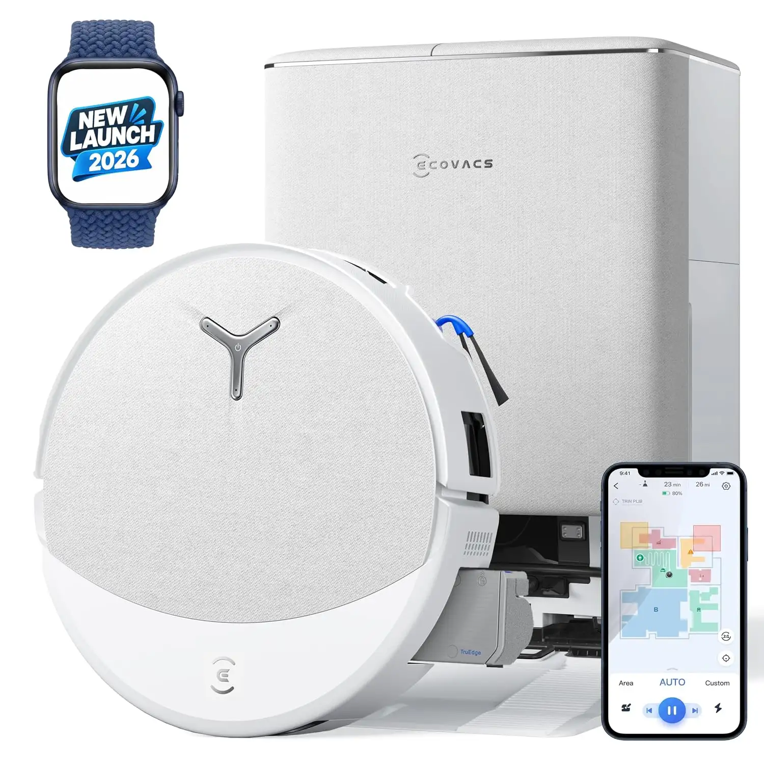 Image for ECOVACSDeebotT90ProOmni2-in-1RobotVacuumCleaner%26amp%3BMop