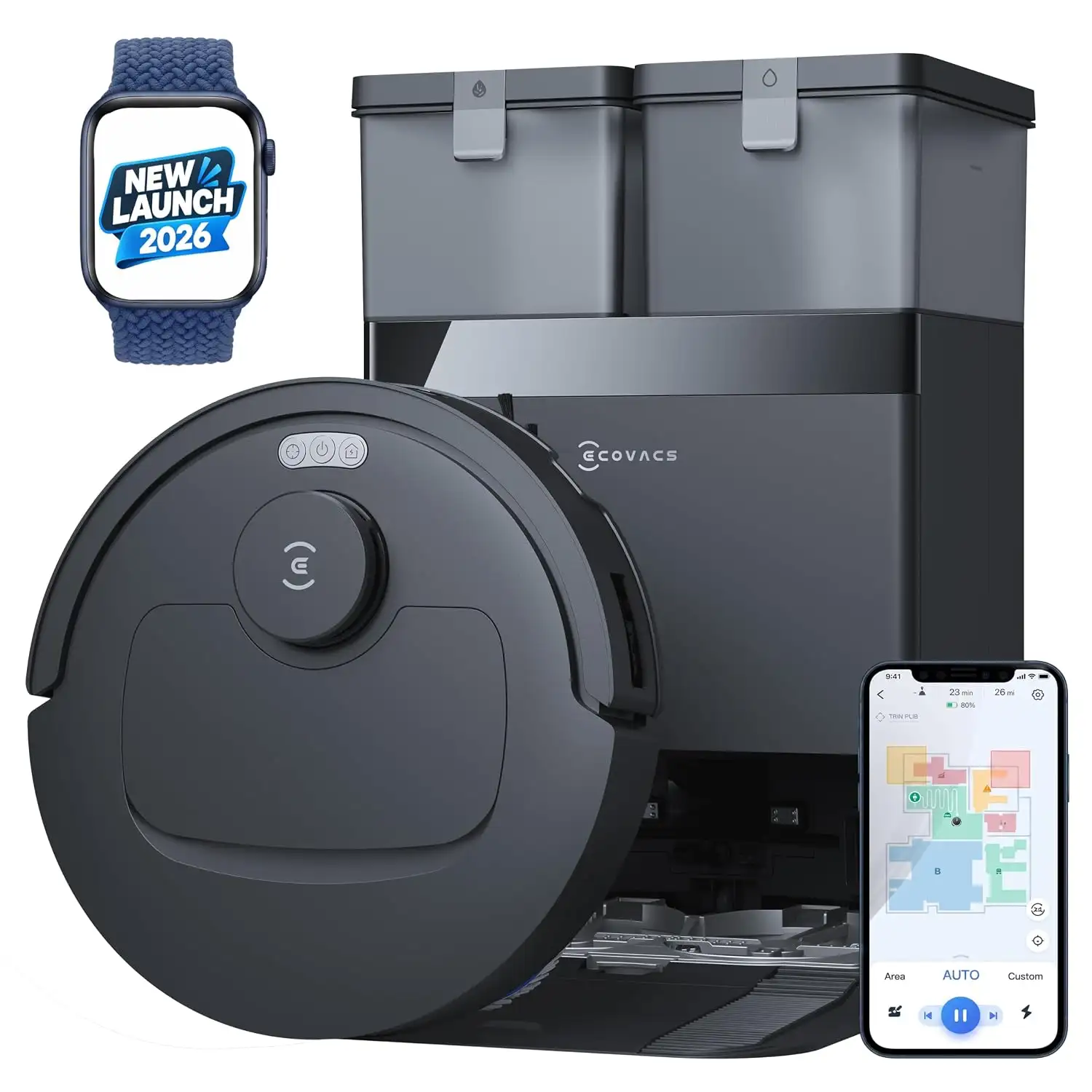 Image for ECOVACSDeebotT30eOmni2in1RobotVacuumCleaner%26amp%3BMop