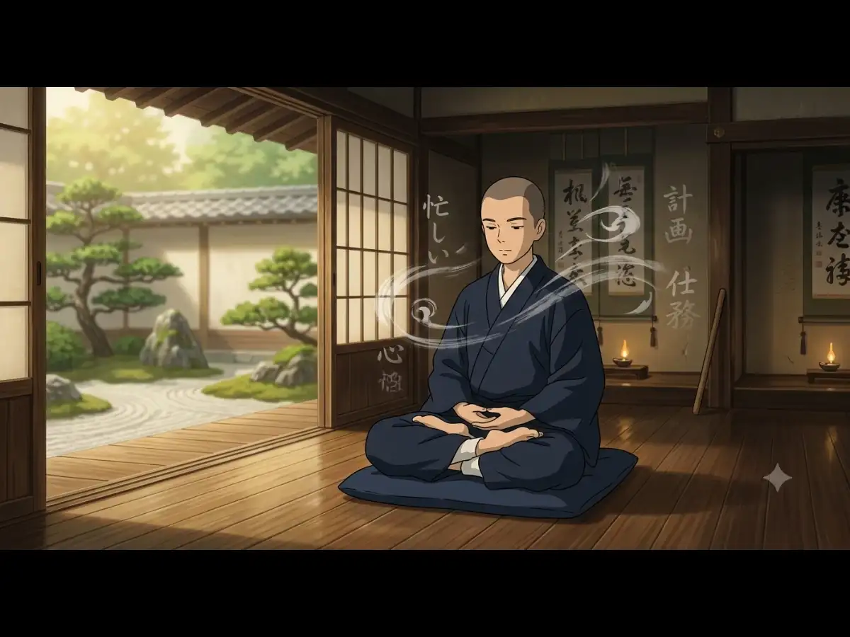 Japanese mindset: Zazen- The Japanese Zen practice of sitting still and learning to let the mind be 