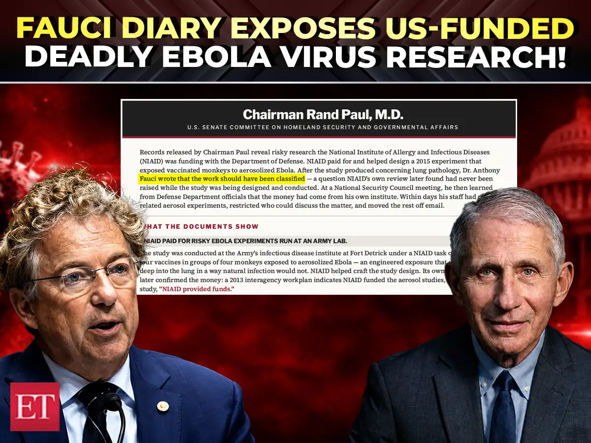 ‘Idiots… it should’ve been classified’: Fauci blasts US Army’s aerosolized Ebola study; emails show 