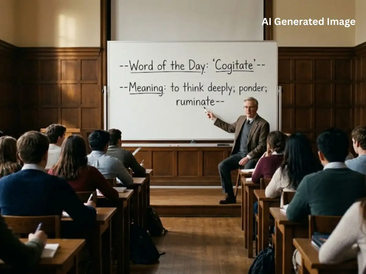 Today’s word of the day September 30: Cogitate meaning, pronunciation, origin and examples explained 